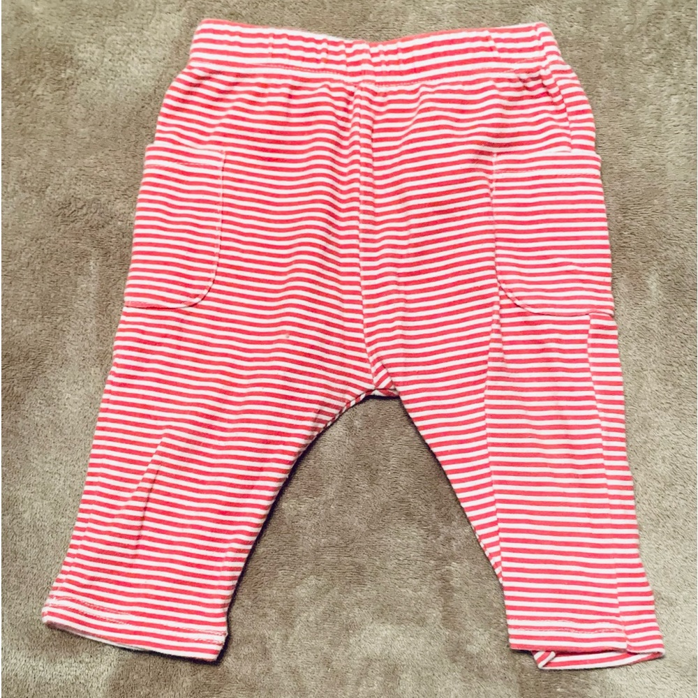 Striped red and white bottoms